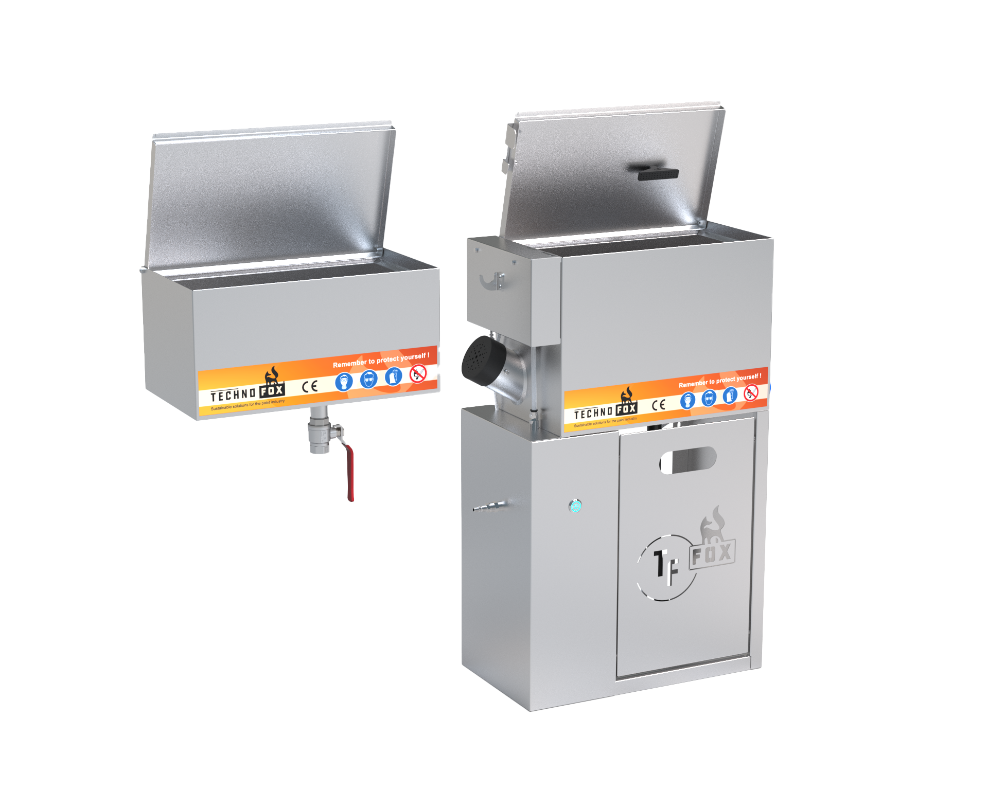 Technofox Compact IoT with Additional Cleaning Unit for manual operation